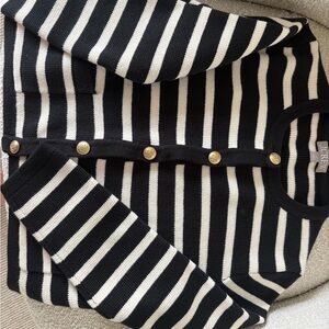 J.Crew Striped Lady Cardigan XS